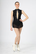 Mondor Signature #2605 Beaded Skating Dress - Black