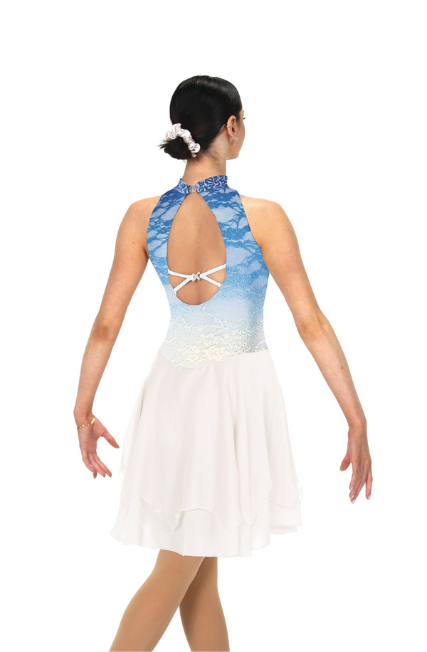 Jerry's Ready to Ship Blue Cascade #115 Dance Skating Dress