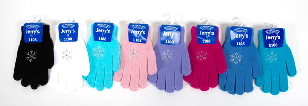 Jerry's Crystal Snowflake Gloves - 8 Colors