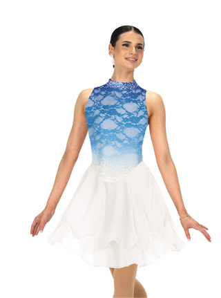 Jerry's Ready to Ship Blue Cascade #115 Dance Skating Dress