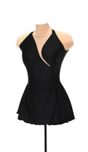 Solitaire Tapered Cut Unbeaded Skating Dress - Black