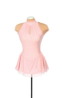 Solitaire Keyhole Skating Dress - Blush Pink