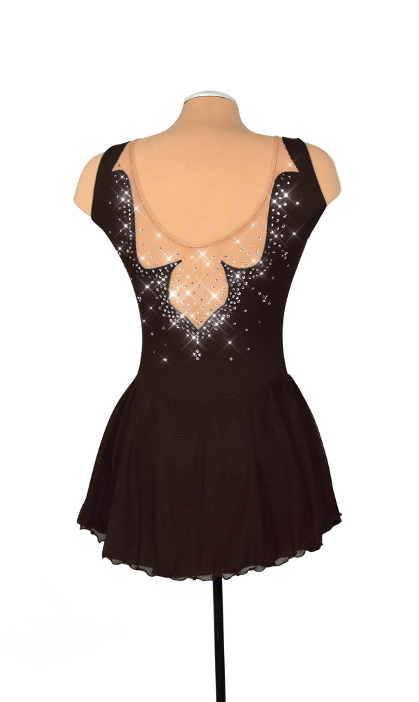 Solitaire Fancy Cutwork Unbeaded Skating Dress - Orchid