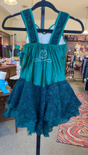 Jerry's Ready to Ship Swan Rose #64 Beaded Skating Dress - Green