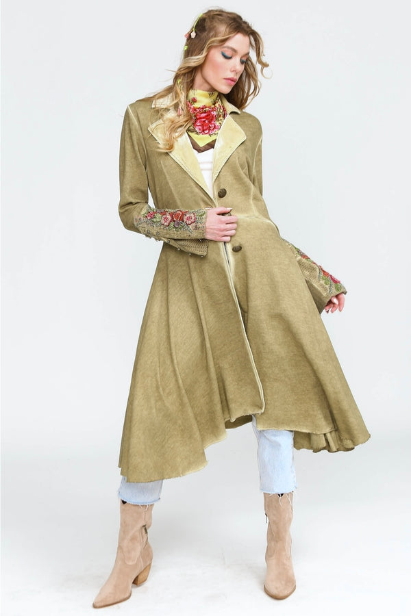 Aratta Ready to Ship Heart of Autumn Coat - Antique Bronze