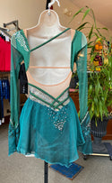 Jerry's Ready to Ship Emerald #200 Beaded Skating Dress