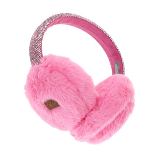 CC Beanie Ready to Ship Rhinestone Earmuffs - Pink