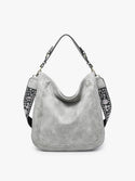 Ready to Ship Light Grey Hobo Bag