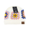 CC Beanie Ready Ship Crochet Beanie - White