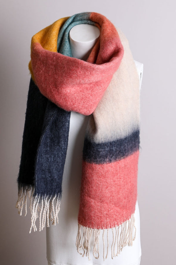 Ready to Ship Color Block Scarf