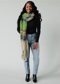 Ready to Ship Plaid Scarf - Green