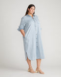 Universal Standard Ready to Ship Denim Shirt Curvy Dress