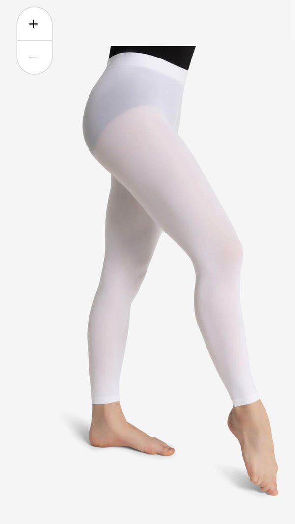 Capezio Ready to Ship Footless Tights - White