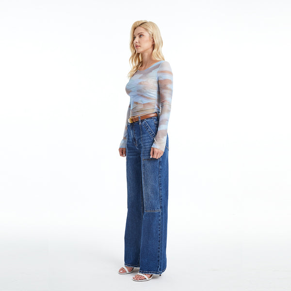 Ready to Ship Wide Leg Jeans