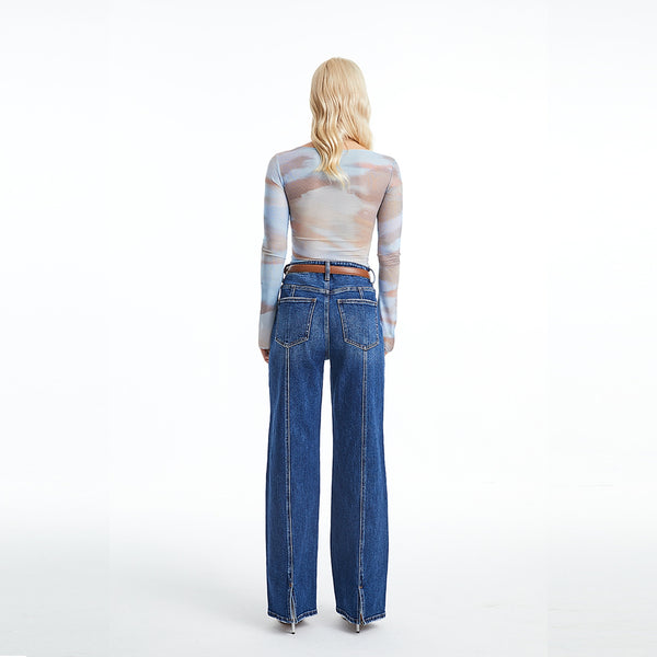 Ready to Ship Wide Leg Jeans