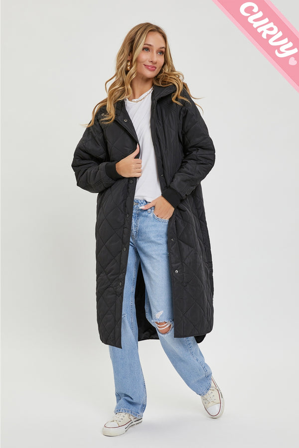 Ready to Ship Puffer Curvy Coat