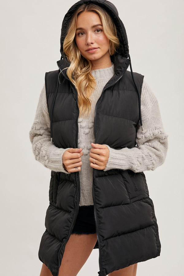 Ready to Ship Longline Puffer Vest