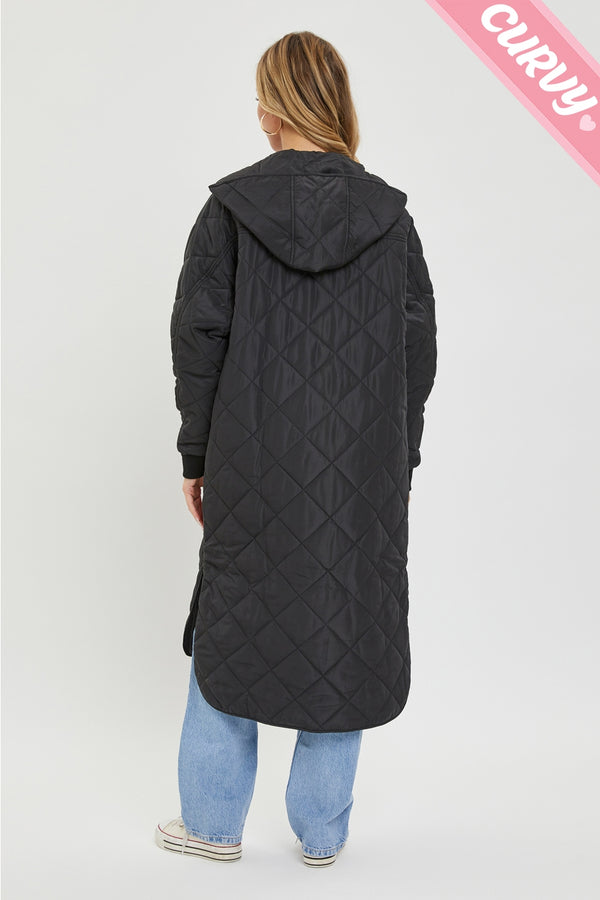 Ready to Ship Puffer Curvy Coat