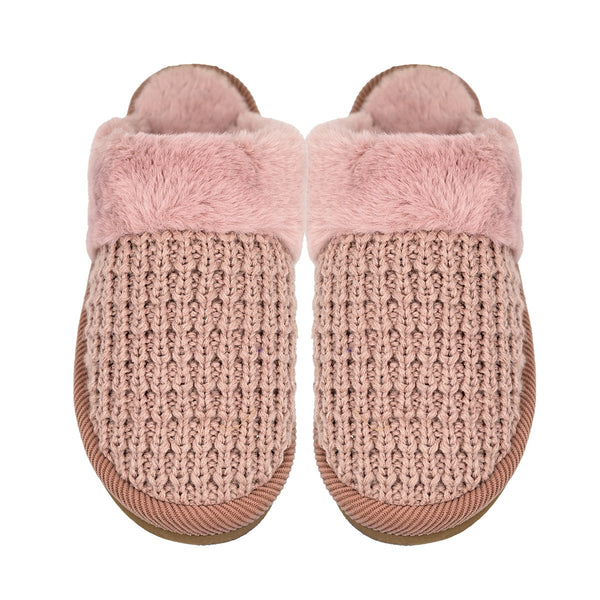 CC Beanie Ready to Ship Waffle Knit Slippers - Pink