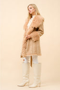 Ready to Ship Faux Fur Belted Coat