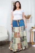 Ready to Ship Patchwork Curvy Skirt