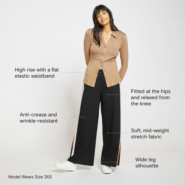 Universal Standard Ready to Ship Stephanie Wide Leg Ponte Pants