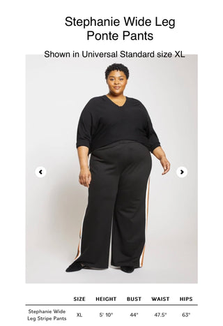 Universal Standard Ready to Ship Stephanie Wide Leg Ponte Pants