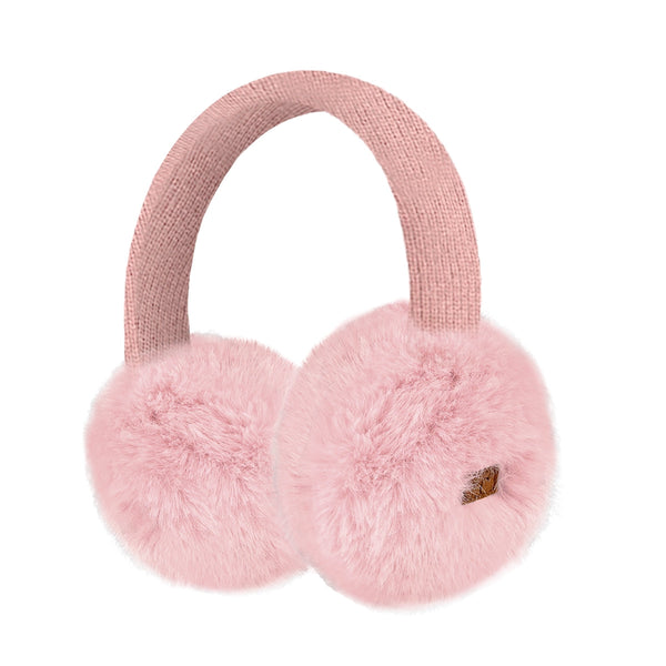 CC Beanie Ready to Ship Faux Mink Earmuffs - Rose