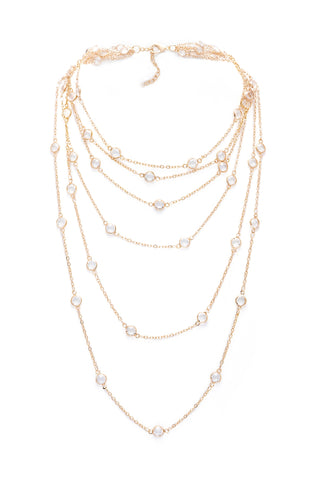 Saachi Ready to Ship Glass Layered Necklace