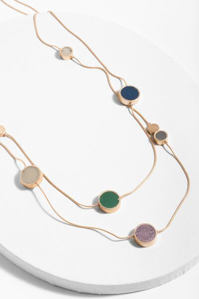 Saachi Ready to Ship Natural Stone Layered Necklace