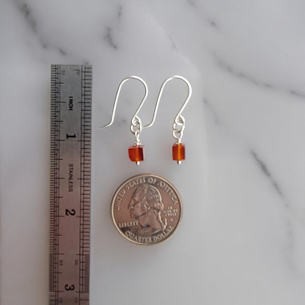 Ready to Ship Carnelian & Sterling Earrings