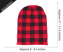 CC Beanie Ready Ship Red Buffalo Plaid Beanie