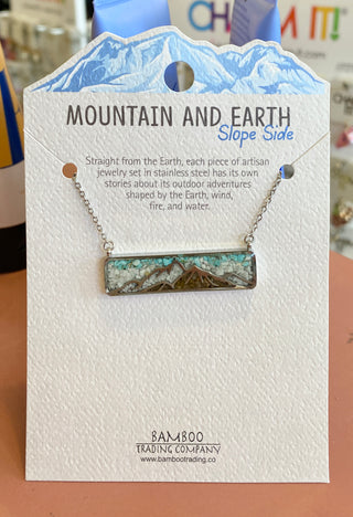 Ready to Ship Mountain & Earth Necklace