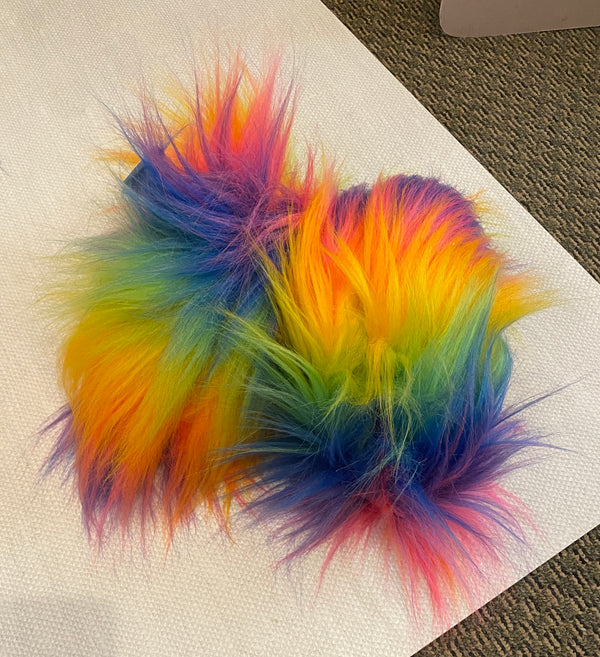 Fuzzy Soakers Ready to Ship Rainbow Crazy Fur Soakers