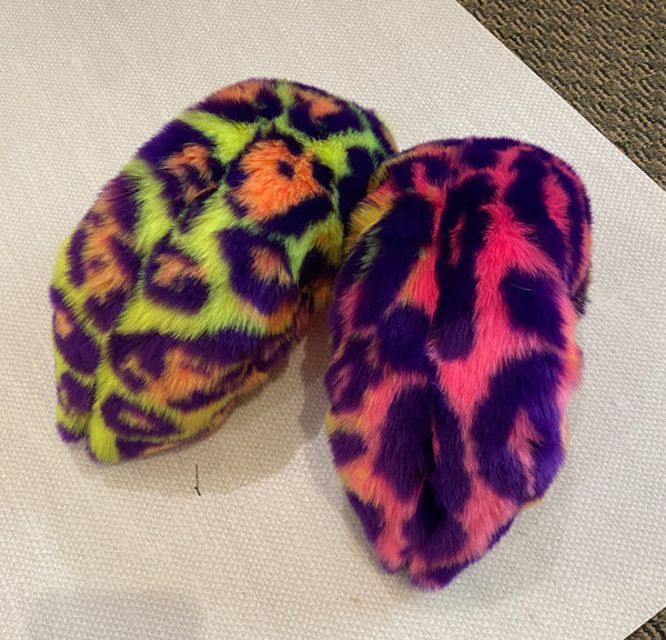 Fuzzy Soakers Ready to Ship Leopard Crazy Fur Soakers