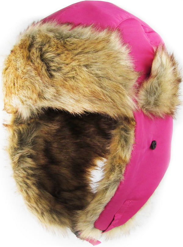 Ready to Ship Hot Pink Trapper Hat