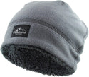 Ready to Ship Fleece & Sherpa Beanie - Grey