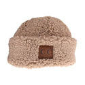 CC Beanie Ready Ship Sherpa Hat - Camel