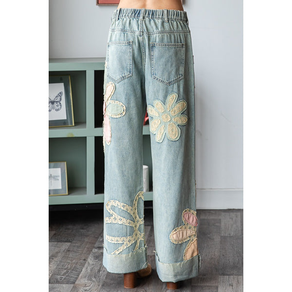 Ready to Ship Flower Patch Jeans