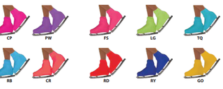 CN Skating Boot Covers - 10 Colors, 2 Sizes