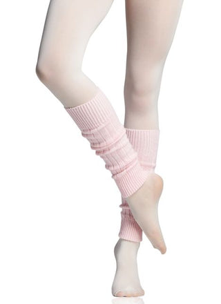 White Sweater Fleece Leg Warmers Adult Figure Skating Leg Warmers